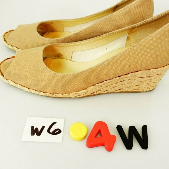 Beige Wedge 8 38.5 Womens Shoes Sandals Casual Slip On Heels Beige Mules‎ Calo - Picture 12 of 12